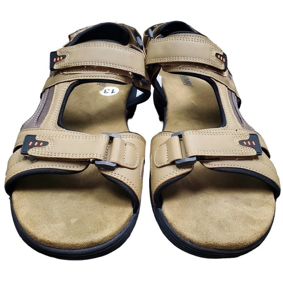 Khombu Tan Strappy Casual Comfort Travel Sandals Size 13M main image 5